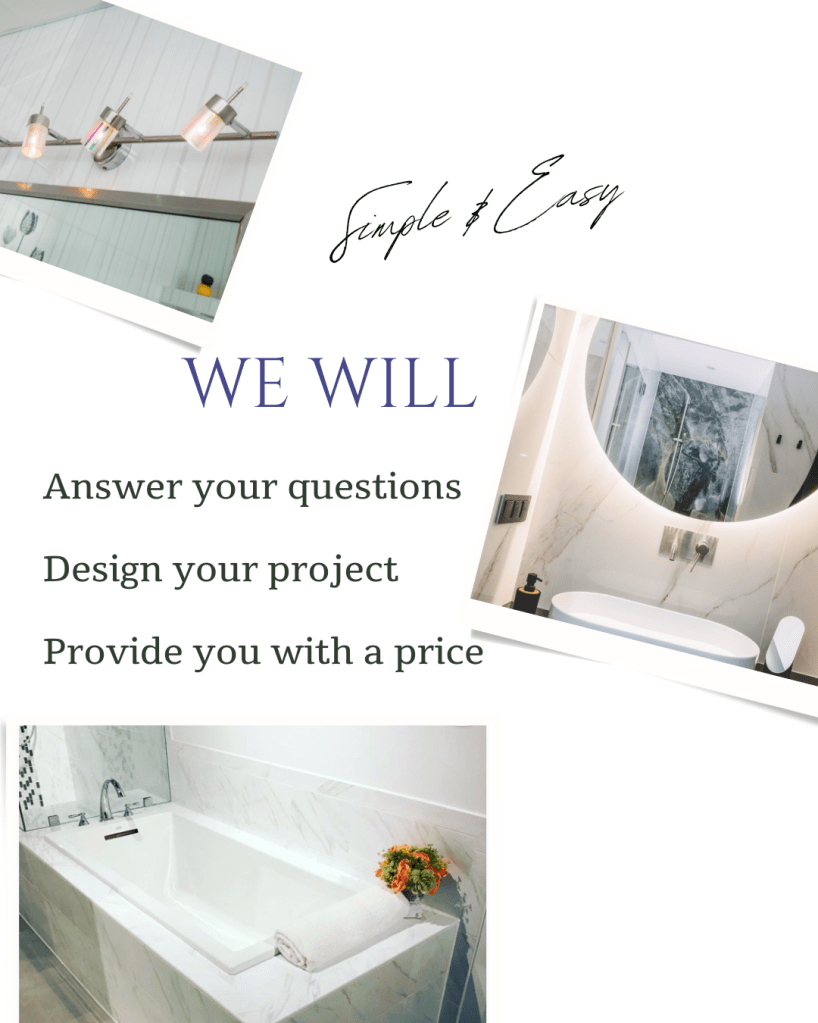 simple steps of interior design kitchen remodel and bathroom remodeling services with pictures of bathrooms in white marble 